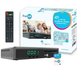 FRANSAT Décodeur TNT Satellite HD + Carte Viaccess FRANSAT PC7 Valable 4 ans - Chaine TF1 inclus - Eutelsat 5W^Optex Best
