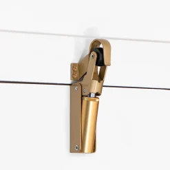 Frein de rétention force 80 N en aluminium anodisé or, pour porte jusquà 80 KG.-Hardwarexchange Discount