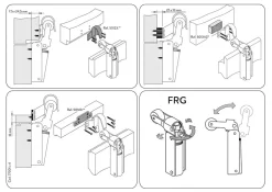 Frein rétention Réglable force 80 a 115 N, aluminium anodisé or, pour porte jusquà 100 KG.-Hardwarexchange