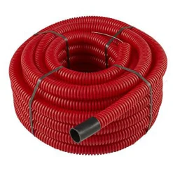 Gaine pour réseaux enterrés rouge Ø 40 mm x 25 m-Fitt Discount