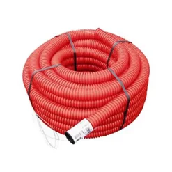 Gaine pour réseaux enterrés rouge Ø 50 mm x 25 m-Fitt