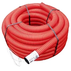 Gaine pour réseaux enterrés rouge Ø 40 mm x 15 m-Fitt Hot