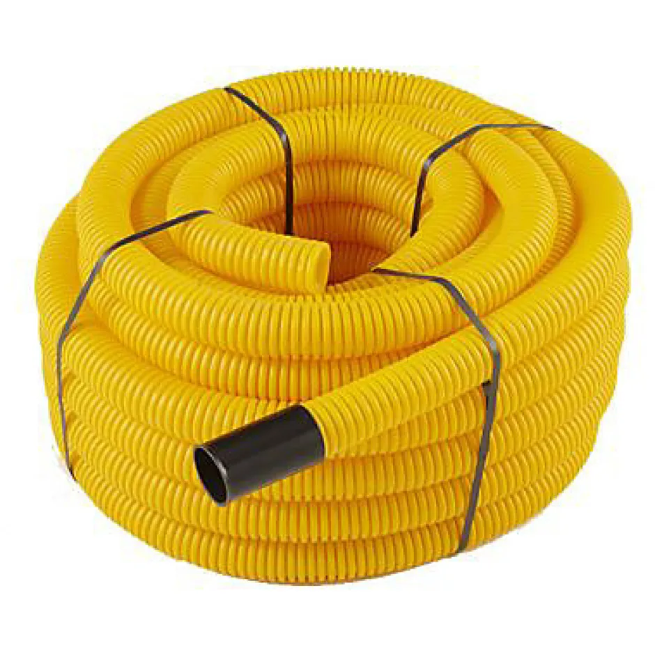 Gaine pour réseaux enterrés jaune Ø 50 mm x 25 m^Fitt Discount