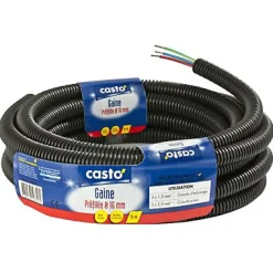 Gaine préfilée 3G1,5 ø16 - 5 m-Diall Clearance