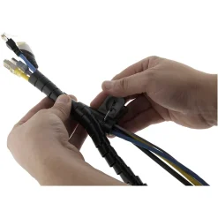 Gaine range câble diamètre 20mm 1,5m - Noir --Zenitech Best