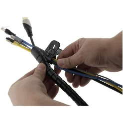 Gaine range câble diamètre 20mm 1,5m - Noir --Zenitech Best