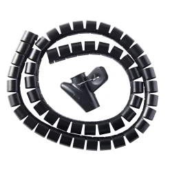 Gaine range-câbles en spirale noir ø25 mm x 1,1m-Diall New