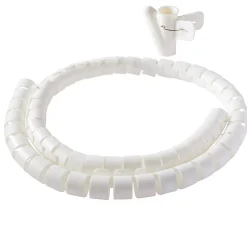 Gaine range-câbles en spirale blanc ø25 mm x 1,1m^Diall Hot