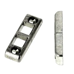 Gâche tringle double en applique pour PVC 81x17x8mm - - E-19509-00-0-1^Ferco Sale