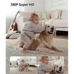 camera de surveillance interieure 4MP - blanc - secteur-Generique Best