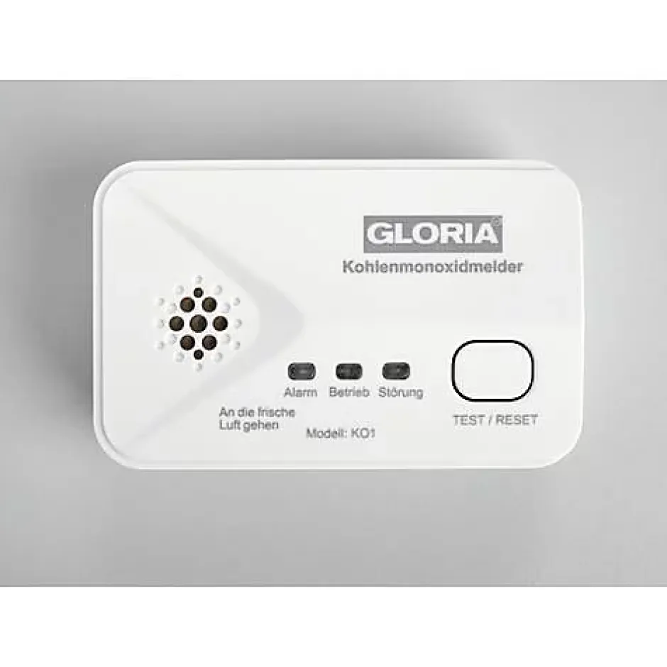 KO1 détecteur de monoxyde de carbone à piles, 10 ans, 2 piles AA incluses^Gloria Best