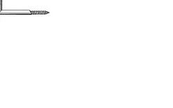 Gond à vis en acier 5x60 - boîte de 100 GON0506002B-Lennie Clearance