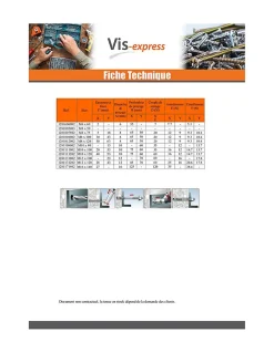 Goujon Ancrage M8X120 Acier zingué - 10 pièces-Vis Express Online