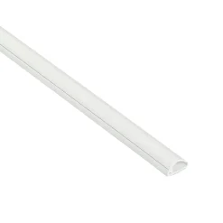 Goulotte décorative demi-ronde blanche auto-adhésive 16 x 8 mm, 1 m-D-Line Sale
