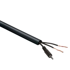 Goulotte décorative demi-ronde noire auto-adhésive 16 x 8 mm, 1 m^D-Line New