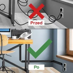 Goulotte électrique PVC 25x25 mm 2 m anthracite-Edo Discount