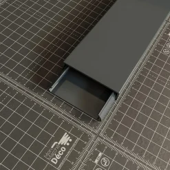 Goulotte TV Cache-Câble Adhésive Carrée PVC - L. 1,20 m - Anthracite^Mon Marché Déco