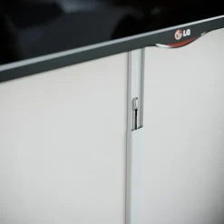 Goulotte TV Cache-Câble Arrondie PVC - L. 2 m - Blanc-Mon Marché Déco Hot