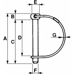 Goupille arceau diam 7 sous blister (5pcs)-Lem Select Hot