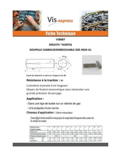Goupille cannelée embrochable Inox A1 G05 3X20 - 1 pièce^Vis Express Hot