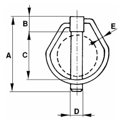 Goupille clips poire diam 11 sous blister (5 pièces)^Lem Select Online