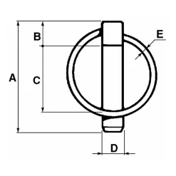 Goupille clips ronde diam 6 sous blister (5pcs)-Lem Select Discount