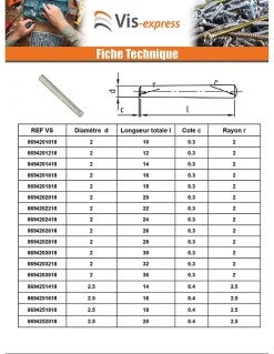Goupille Conique 6X40 Inox A1 - 1 pièce-Vis Express New