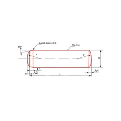 Goupille cylindrique brut DIN 6325 6X60 boîte de 50 - ULTIMA - GOUPCYL6X60^Ultima Visser Fixer Coller Discount