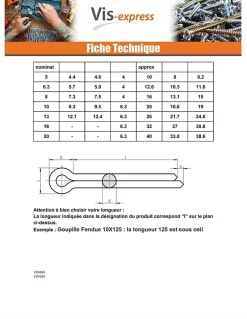 Goupille Fendue Inox A4 3.2X32 - 30 pièces^Vis Express Discount