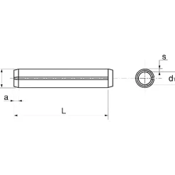 Goupille élastique A1 ISO 8752 3X20 boîte de 100 - - 627023X20-Acton Clearance