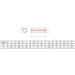 Goupille élastique brut DIN 1481 / ISO 8752 6X16 boîte de 200 - ULTIMA - GOUPDIN14816X16^Ultima Visser Fixer Coller Online