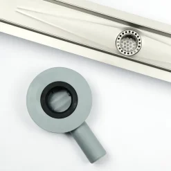 Caniveau de douche Siphon tournant 360 à carreler pour douche italienne largeur 100 cm^Grand Verre Sale