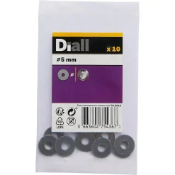 Grandes rondelles plates en acier inoxydable A4 ø 5mm - 10 pièces-Diall Sale