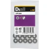 Grandes rondelles plates en acier inoxydable A4 ø 4mm - 10 pièces^Diall