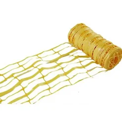 Grillage avertisseur en PVC coloris jaune L.25 m x l.30 cm-Fitt Best