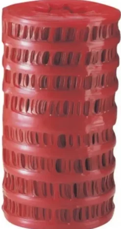 Grillage avertisseur en PVC coloris rouge L.25 m x l.30 cm-Fitt Outlet