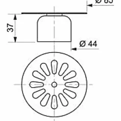 Grille cloche marguerite Ø85 mm^Wirquin Online