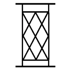 Grille de Defense Aquitaine pour Fenetre H 115 cm x L 60 cm (côte tableau)-DMS Discount