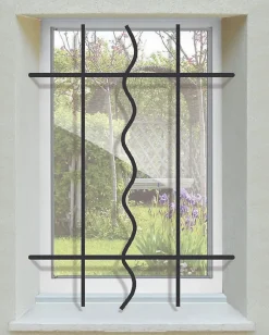 Grille de Defense Azur pour Fenetre H 115 cm x L 120 cm (côte tableau)^DMS Discount