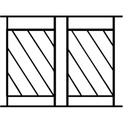 Grille de Defense Diago pour Fenetre H 115 cm x L 140 cm (côte tableau)-DMS Sale