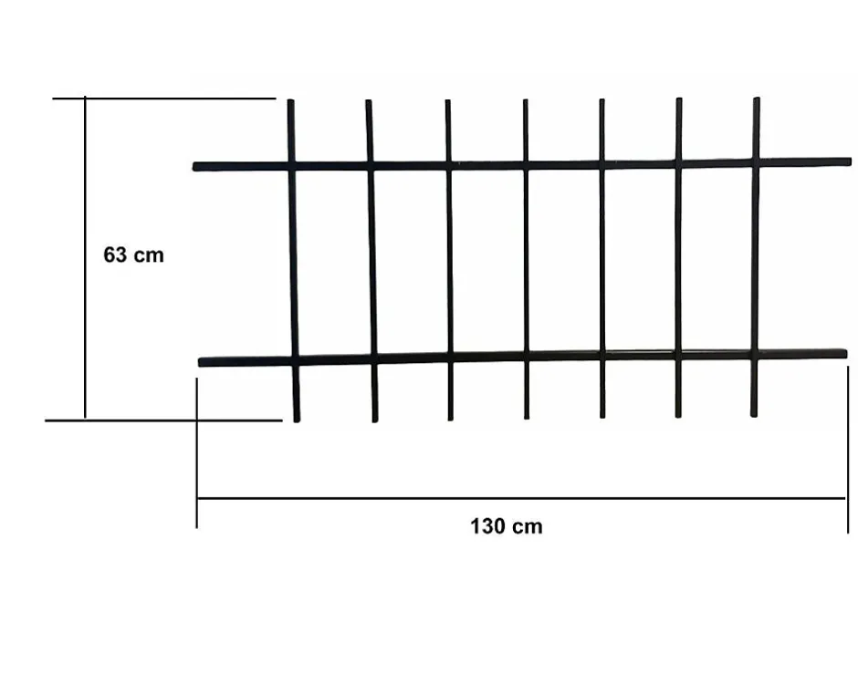 Grille de Defense DISTRI pour Fenetre H 75 cm x L 120 cm (côte tableau)-DMS Online