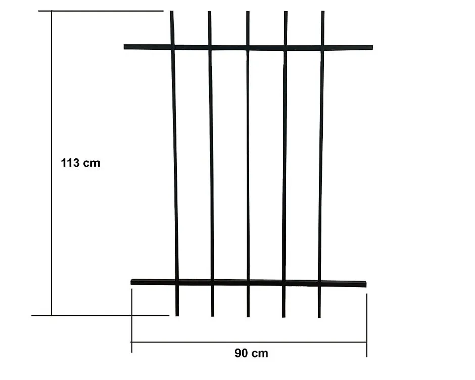Grille de Defense DISTRI pour Fenetre H 125 cm x L 80 cm (côte tableau)^DMS Hot