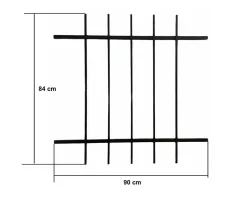 Grille de Defense DISTRI pour Fenetre H 95 cm x L 80 cm (côte tableau)-DMS