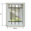 Grille de Defense DISTRI pour Fenetre H 95 cm x L 100 cm (côte tableau)^DMS Online
