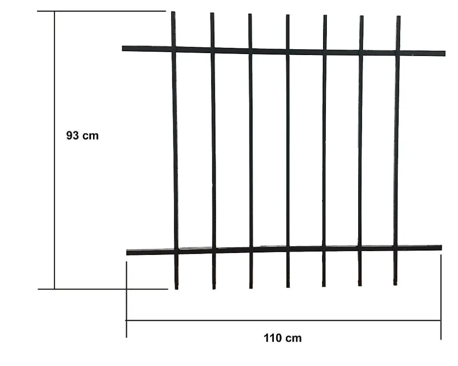 Grille de Defense DISTRI pour Fenetre H 105 cm x L 100 cm (côte tableau)-DMS