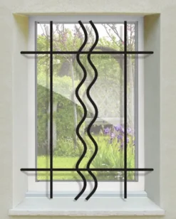 Grille de Defense Duo pour Fenetre H 65 cm x L 120 cm (côte tableau)-DMS Best