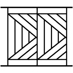 Grille de Defense Isoangle pour Fenetre H 115 cm x L 120 cm (côte tableau)-DMS Hot