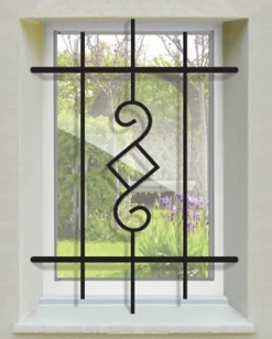 Grille de Defense Nectra pour Fenetre H 45 cm x L 120 cm (côte tableau)-DMS Hot