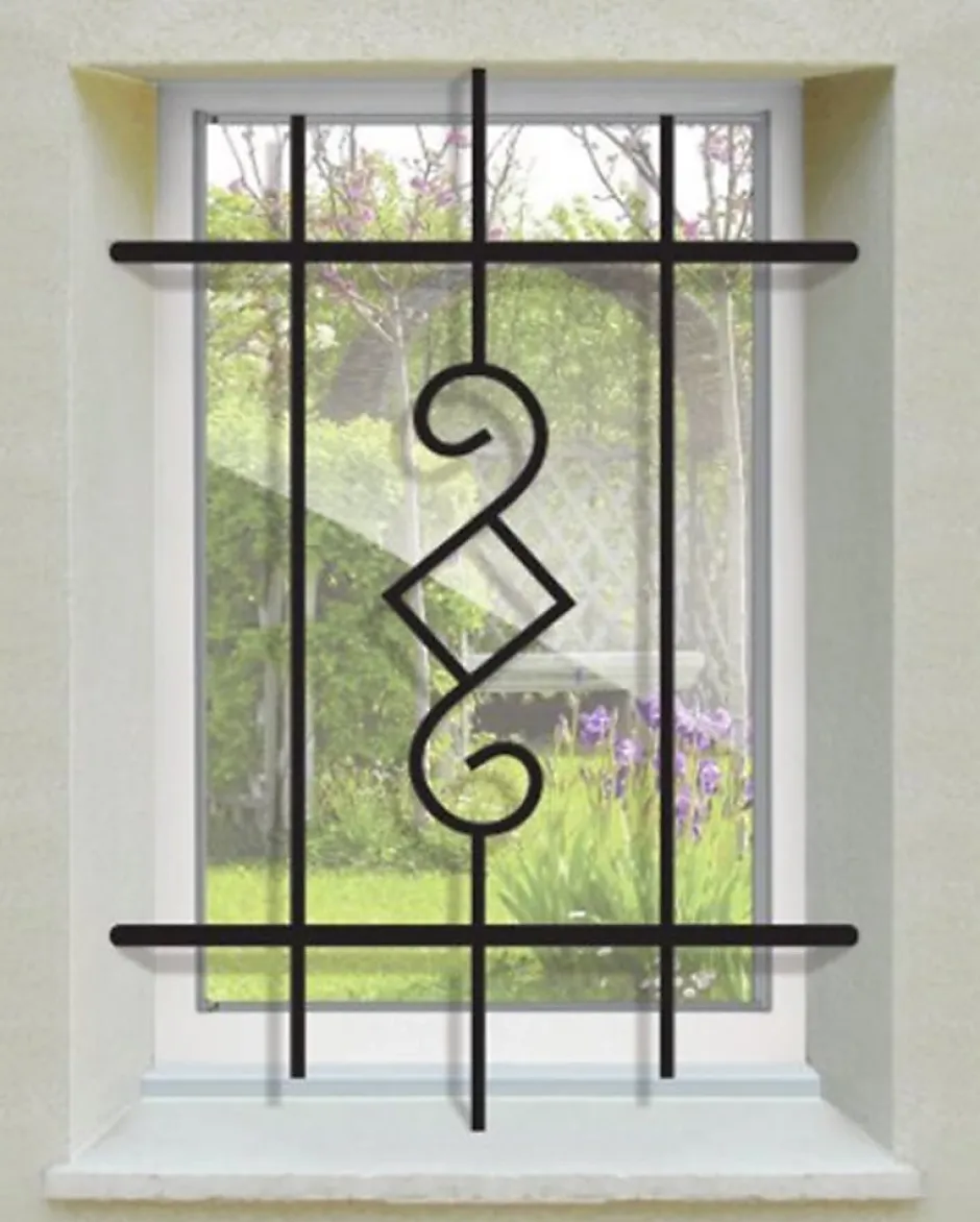 Grille de Defense Nectra pour Fenetre H 45 cm x L 120 cm (côte tableau)-DMS Hot