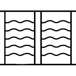 Grille de Defense Oceane pour Fenetre H 125 cm x L 140 cm (côte tableau)^DMS Clearance